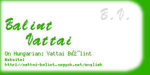 balint vattai business card